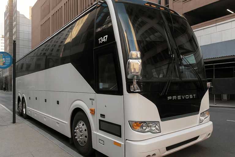 a Charter Bus Rental Killeen coach bus