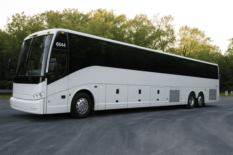 exterior of Charter Bus Rental Killeen coach bus